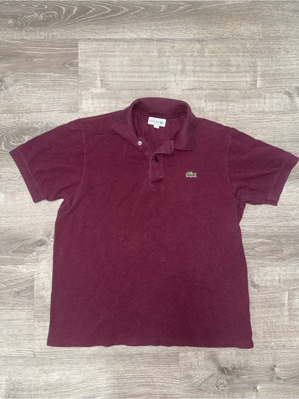 Lacoste Men's Polo Shirt in Deep Burgundy